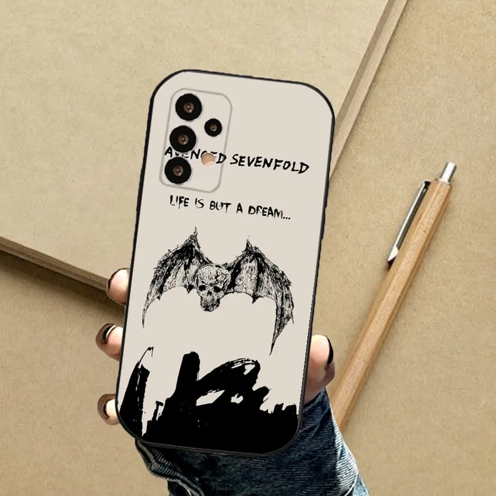 A-Avenged Sevenfold Phone Case For Samsung S24,23,23,22,30,21,10,9,Note20 Ultra,Lite,Ultra,5G,Plus,FE,Black Soft Case