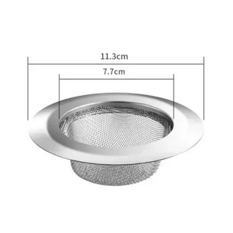 Stainless steel bathtub hair catcher water trap kitchen metal sink filter floor drain plug shower drain hole filter