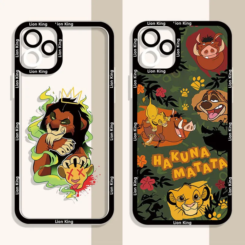 Lion King Simba Timon Case for Realme GT Neo 2 3 5 7 7i 8 8i 9 Pro Plus C11 C15 C2 C20 C21 C21Y C31 C35 Silicone Clear Cover