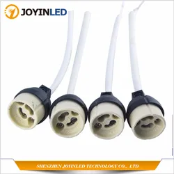 Adaptador de conector de enchufe, portalámparas de cerámica LED/CFL/Halógeno, GU10, 18CM, 4 unidades, nuevo