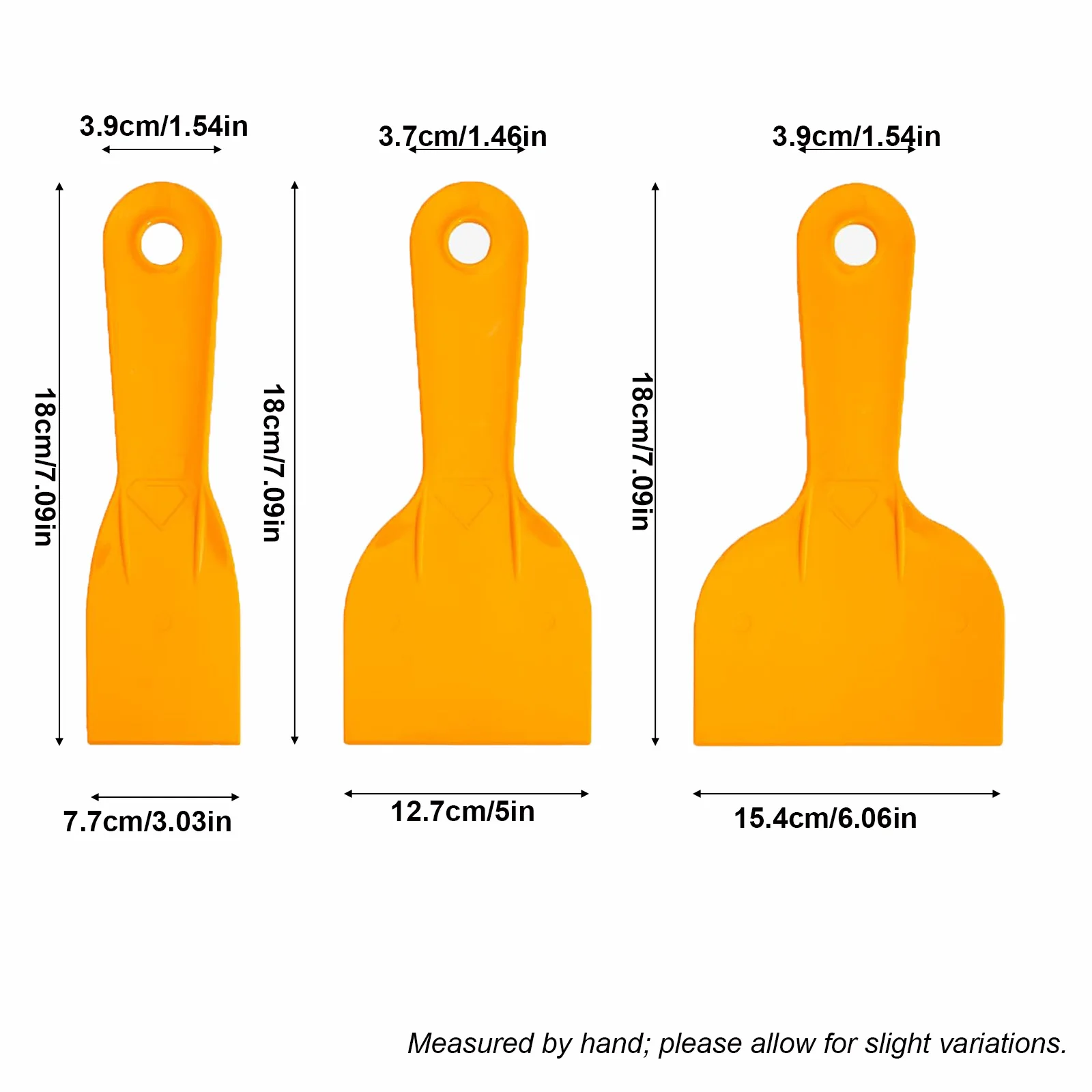 3Pcs Plastic Resin Removal Scraper Flexible Paint Spatula Putty Knife Air Bubble Remover Sticker Installation Tool Vinyl Scraper