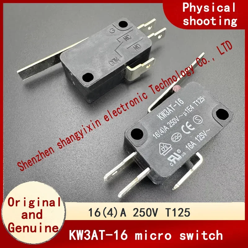 

Original KW3AT-16 large micro switch with handle length 30mm 16(4)A 250V T125 power supply travel limit button