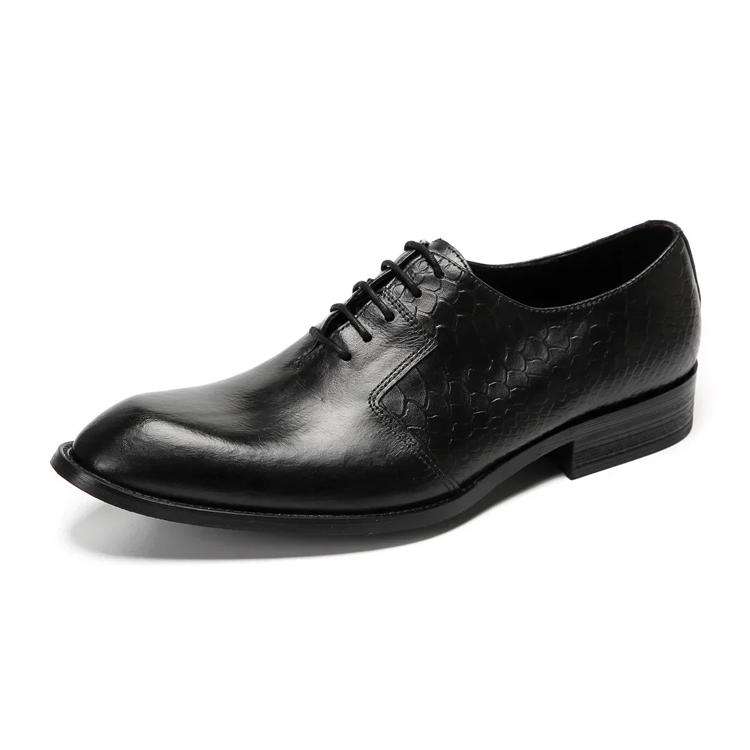 

British Men's Business Dress Leather Shoes, Leather Pointed Oxford Shoes, Men's Wedding Shoes, New Summer Men's Shoes