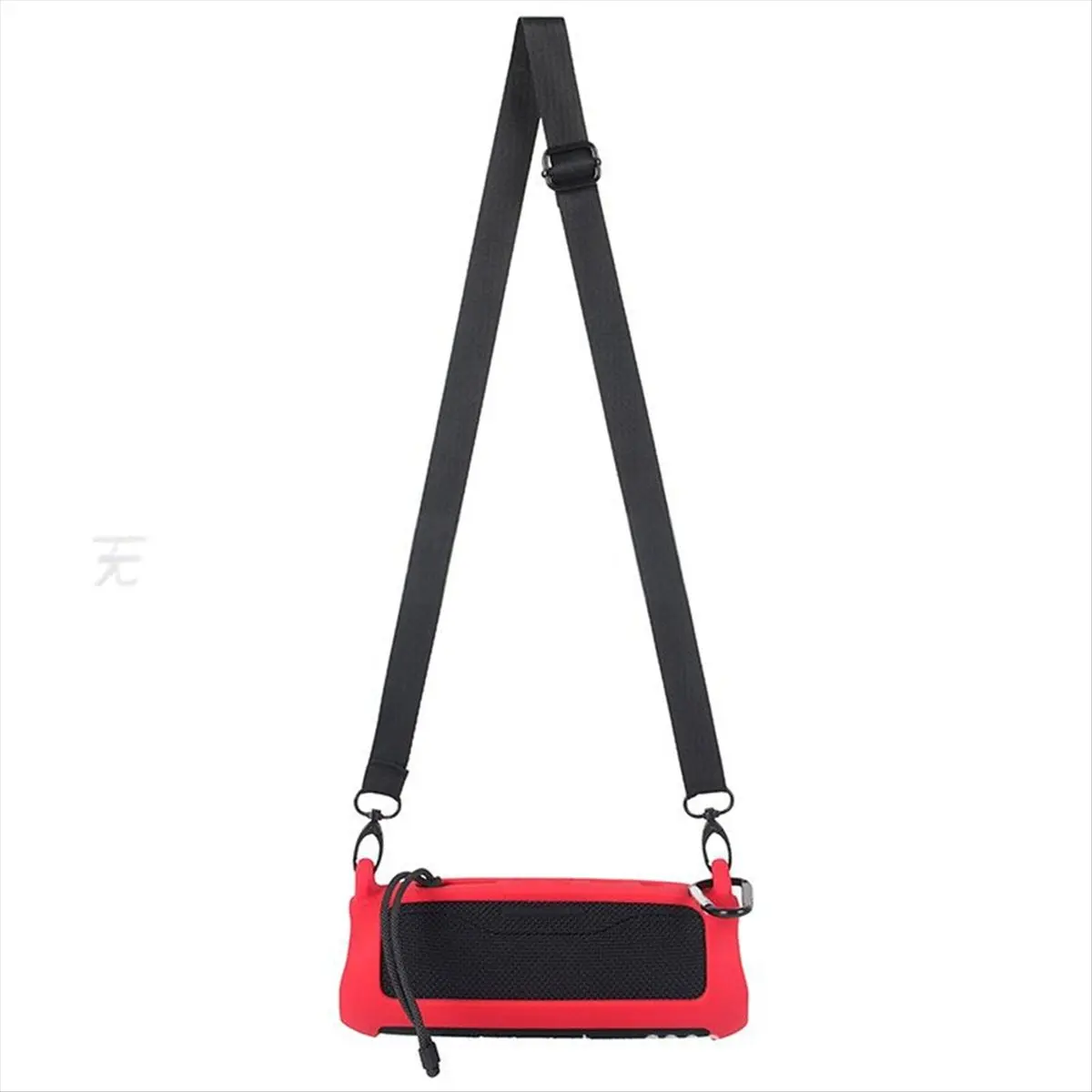 Hot Sale Silicone Bluetooth-Compatible Speaker Case with Carabiner Waterproof Protective Sleeve Adjustable Strap for Flip 6,A