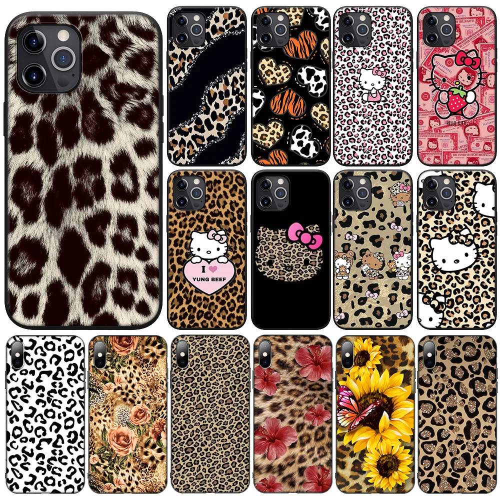 F-96 Leopard Print Pattern New Phone Case for Huawei Mate 20 P20 P30 Y8P Y8S Y9S Y7A Y9A Y5P Lite Pro