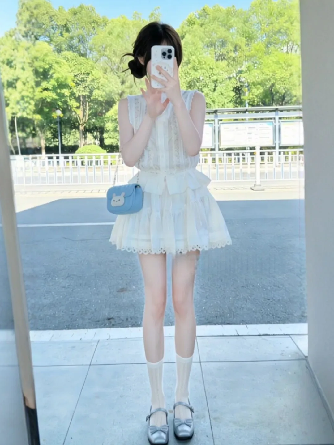 

Korean Style Gentle Vest Top And Half Skirt Two-Piece Set Anti-Aging Whole Outfit Summer 2026 Comfortable Cotton Material