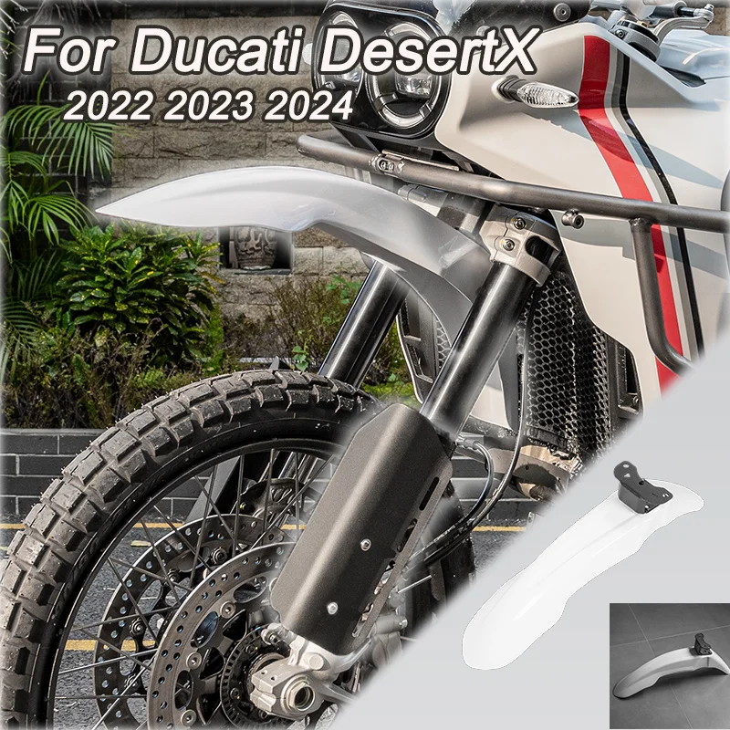 

Motorcycle Front Mudguard For Ducati DesertX 2022 2023 2024 Fender Splash Guards Motorbike Protection Dirt Bike Parts