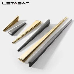 Gold Black Grey Cabinet Handles Kitchen Cupboard Door Knob and Handle Dress Drawer Knobs Wardrobe Door Handle Furniture Hardware