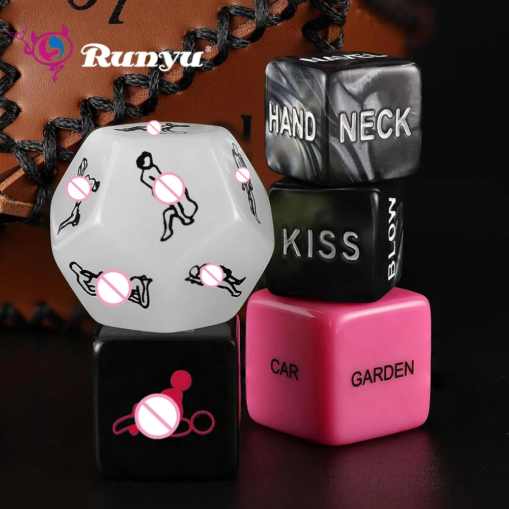 Gra w kości erotyczne dla dorosłych par Runyu, kości do flirtowania dla mężczyzn i kobiet, prezenty do sypialni dla par, gry erotyczne, seksowne zabawki erotyczne.
