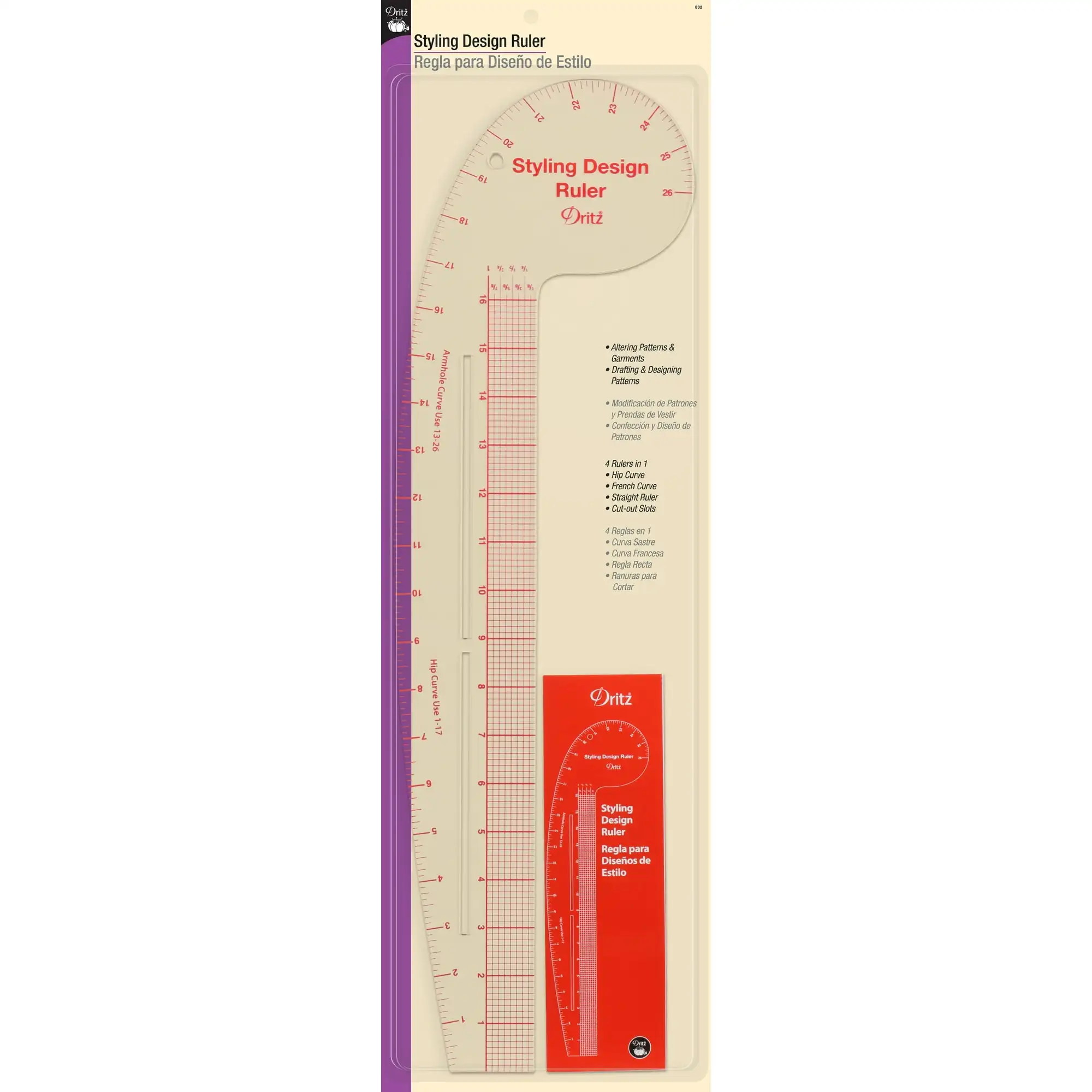 

Dritz Styling Design Ruler