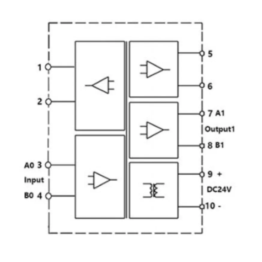 Industrial RS485 Isolator Converter for Reliable Data Transmission with 1500V AC Isolation and DC9-30V Input Voltage Range