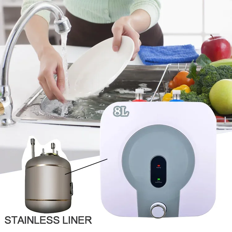 Electric geyser water heater Mini storage electric water heater for kitchen and basin wash dishes with CE certification