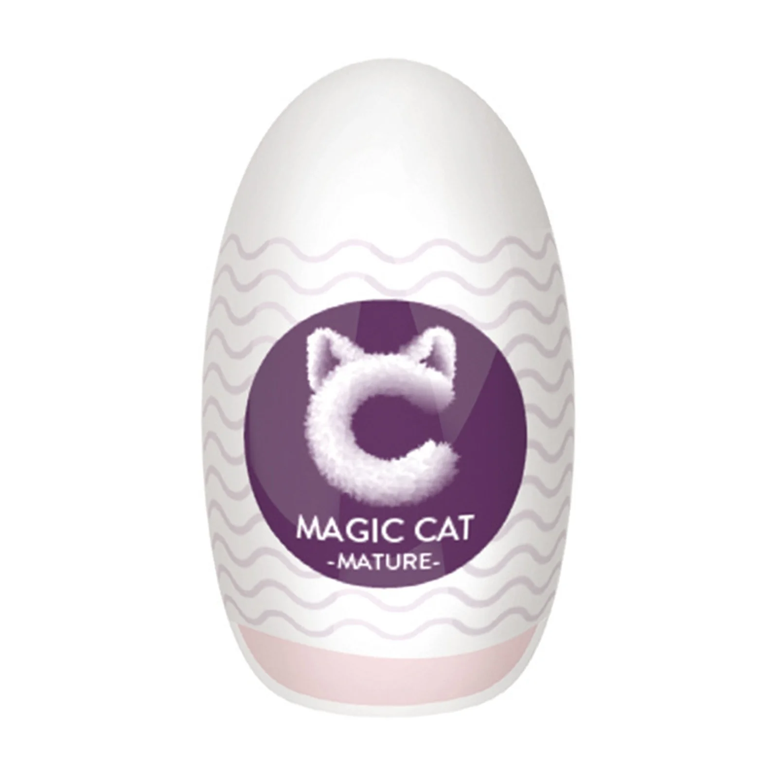 Compact Hidden Carry Cat Design Silicone Relax Sleeve Multi Raised Nub Inner Texture Quick Rinse Clean Travel Friendly Intimate