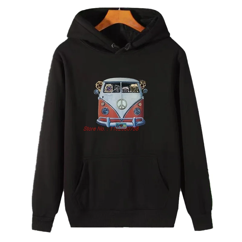 

Милая рубашка с капюшоном в виде мопса, повседневные топы, милые толстовки с капюшоном с рисунком мопса, зимний толстый свитер, флисовая толстовка с капюшоном, мужская спортивная одежда