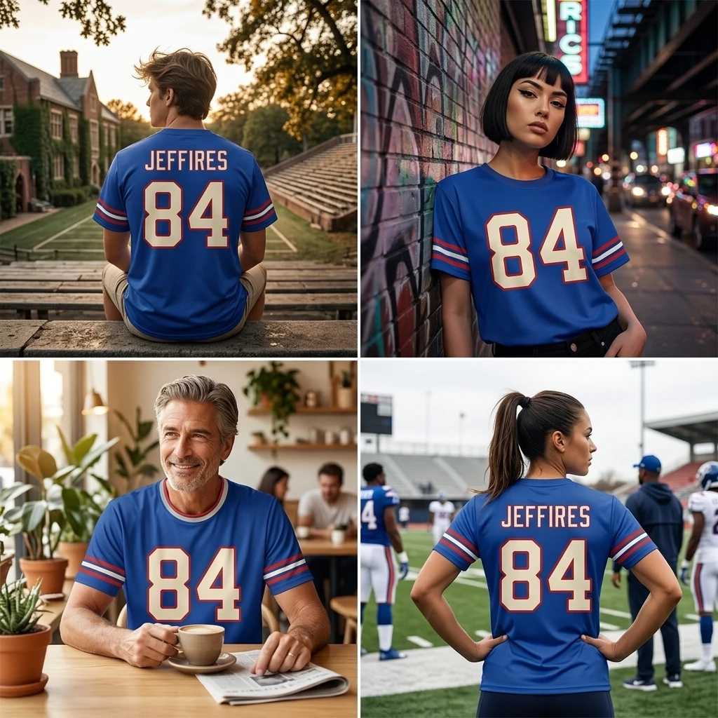 Vintage American Football Legend Number Round Neck Round Neck Short Sleeve Parent-Child Top T-Shirt Thanksgiving Autumn Outfits