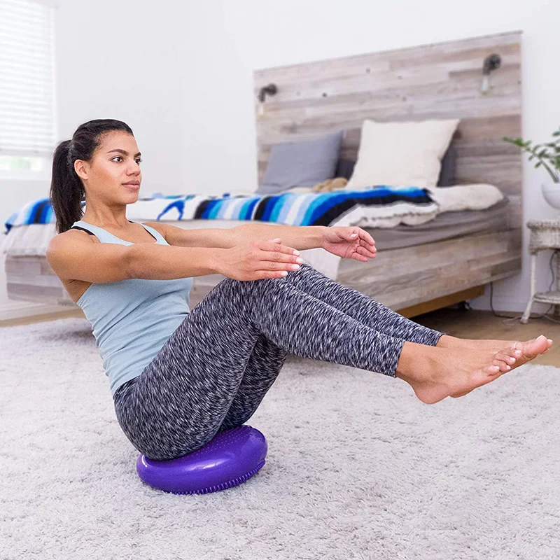 Trenażer tarczowy Core Balance Nadmuchiwana poduszka stabilna z pompką do poprawy stabilności postawy Ćwiczenia trening fitness