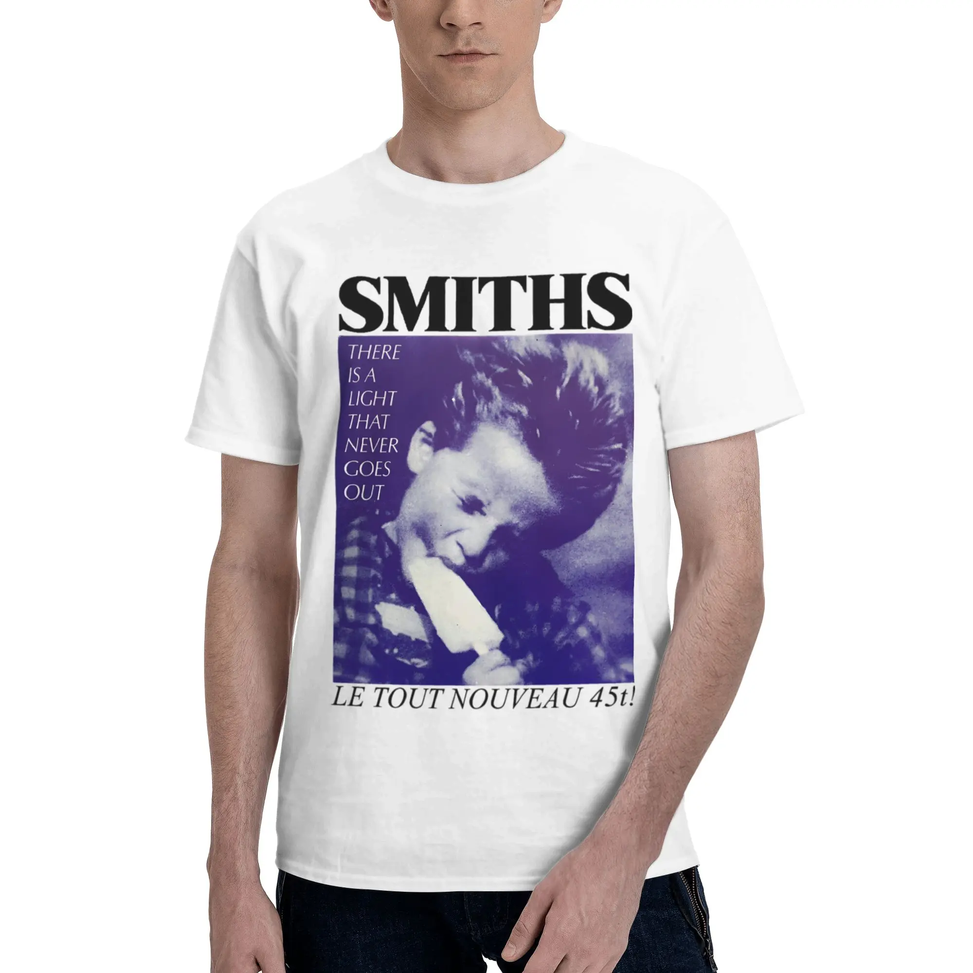 

Футболка The Smiths для мужчин, 100% хлопок, футболка в стиле ретро, рок-группа, повседневная футболка Streetwaer с коротким рукавом, облегающая одежда, подарок