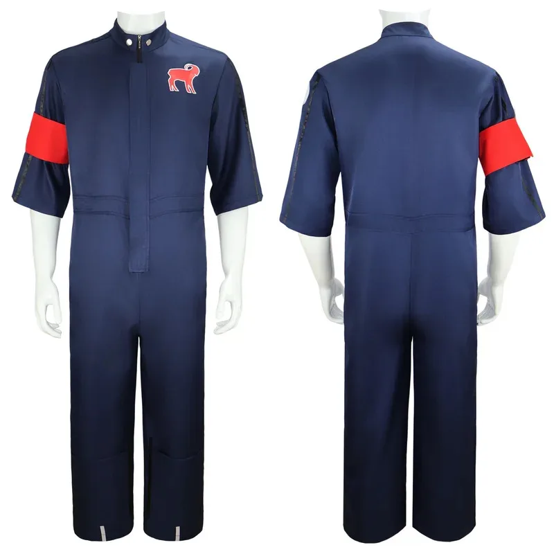 

CyJoey Cosplay Costume Outfits Jordison Fantasia Bodysuit Band Slip Cosplay Knot Red Blue Jumpsuit Halloween Carnival Suit Men