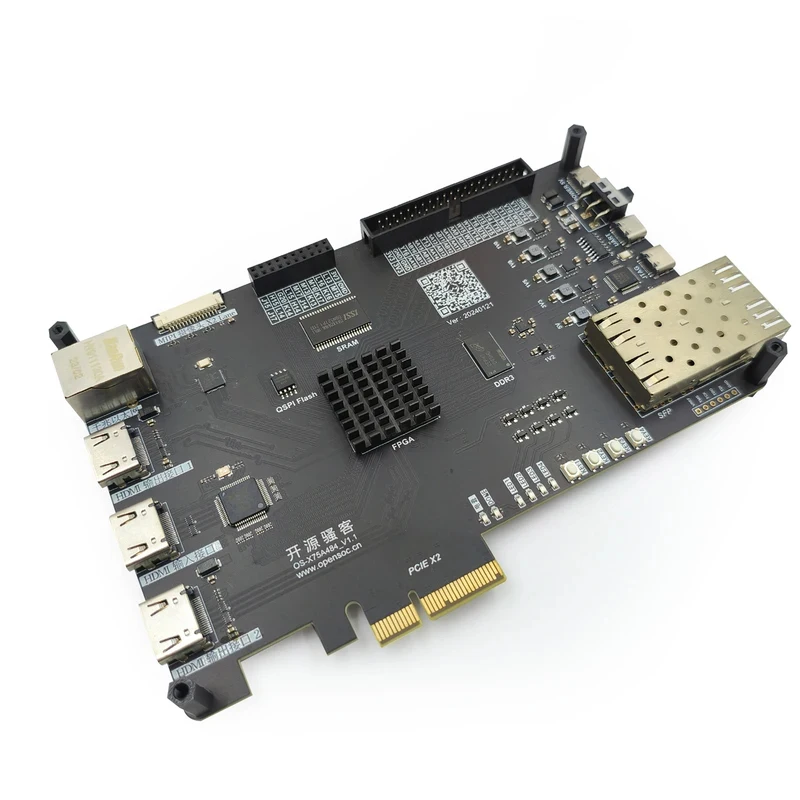 PCIE Optical Port FPGA Development Board XC7A75T