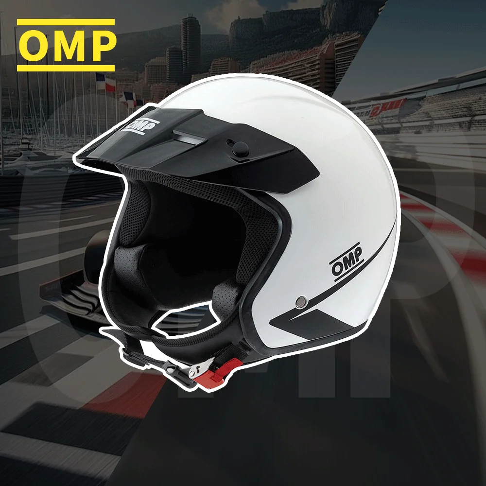 Casco STAR OMP marca italiana SC0-0617-A01 ECE 22.06 - Attrezzatura da corsa per kart professionale originale