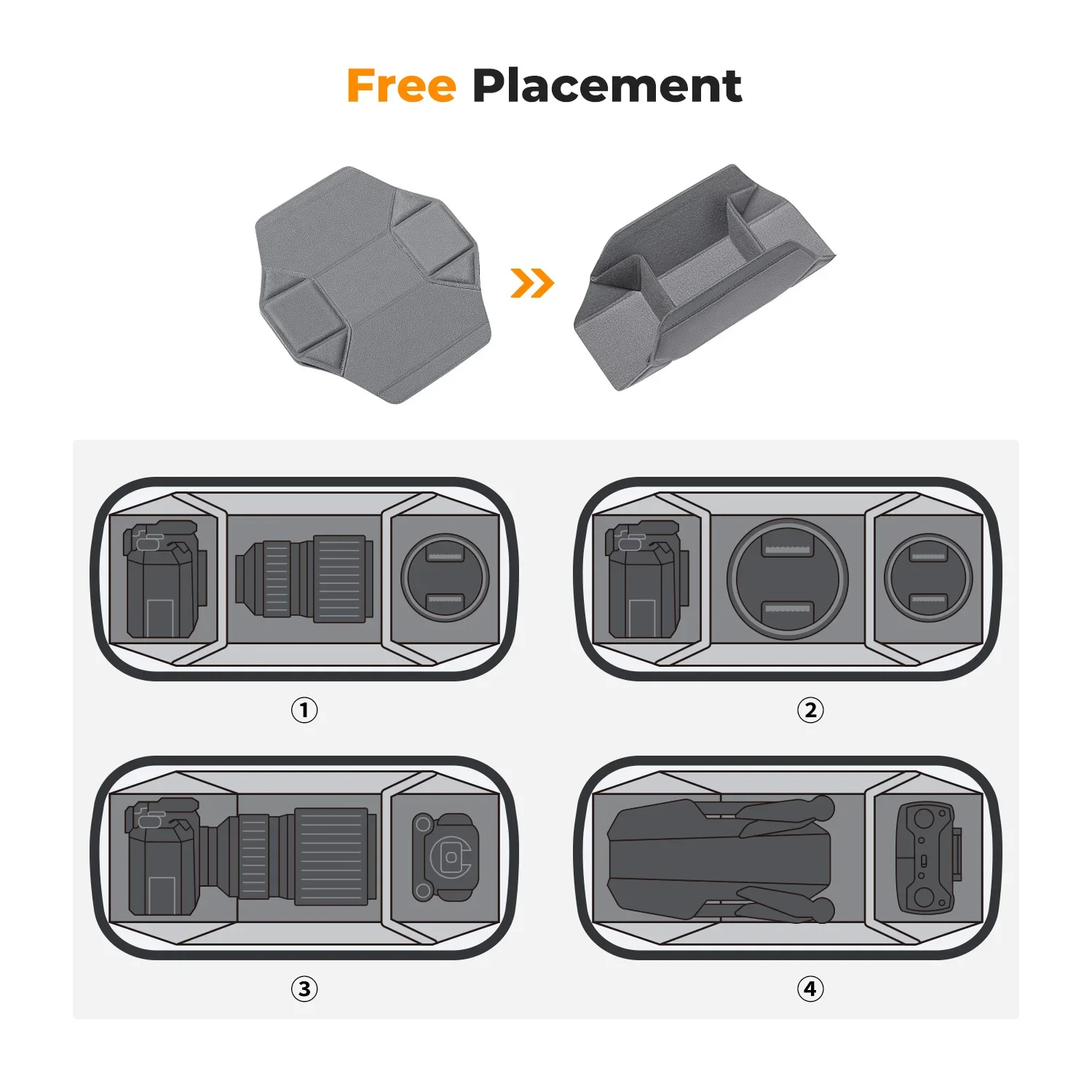 K&F Concept Alpha 10L Camera Accessories Bag Waterproof Carrying Adjustable  Shoulder Bag ,for SLR DSLR Camera Accessories