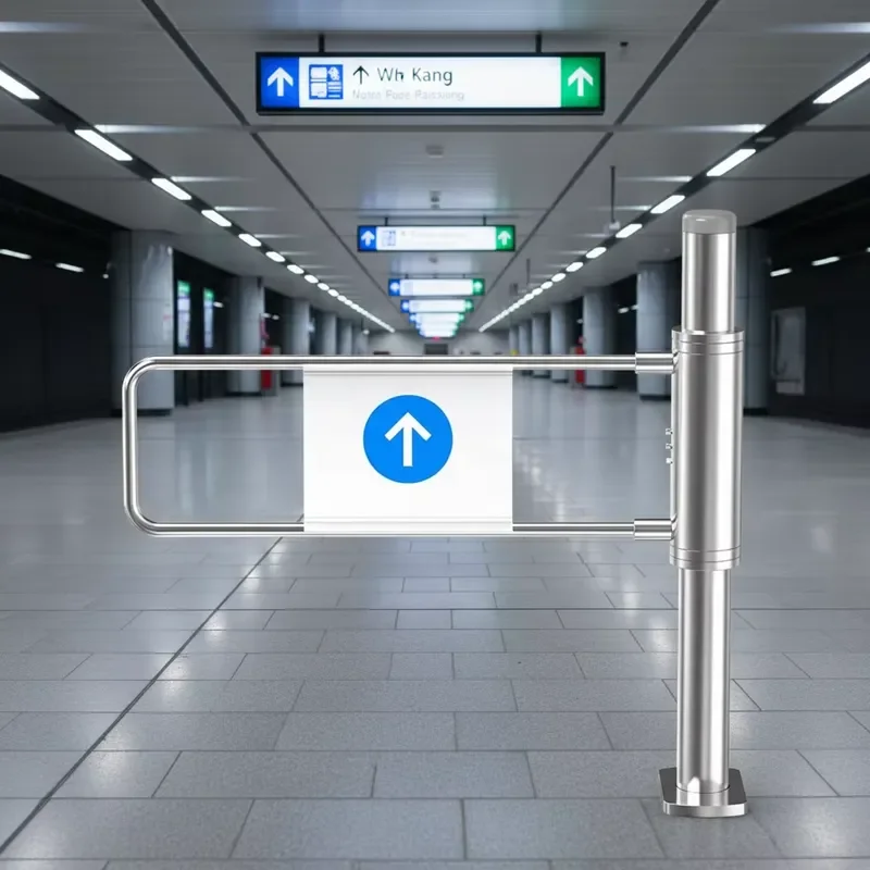 Karsun Custom One-Way Manual Swing Barrier Gate Anti-Pinch IP68 Stainless Steel Construction Easy Installation No Electrice