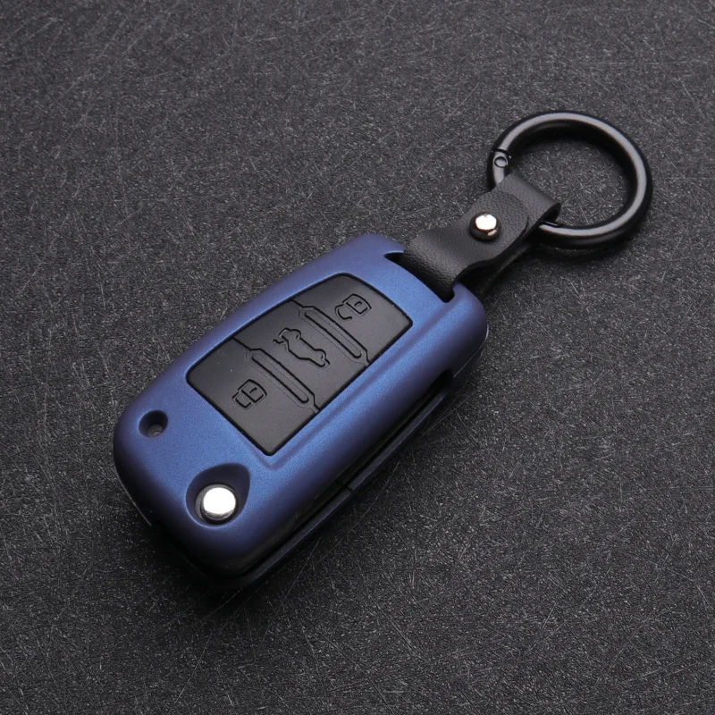 New Carbon fiber ABS Matte Car Folding Key Cover Full Case Shell For Audi A3 8L 8P A4 B6 B7 B8 C6 4F RS3 Q3 Q7 TT 8L 8V S3 C5 C6 - view 5