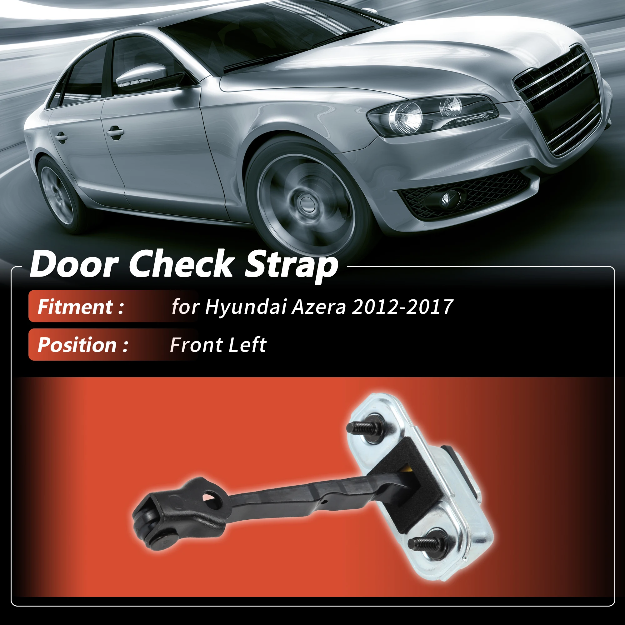 UXCELL No.793803V000 Front Left Door Check Strap for Hyundai Azera 2012-2017 1 pcs