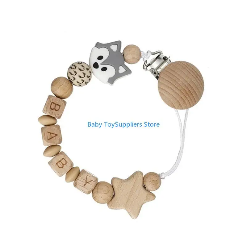 

R1WF Multiple Use Baby Pacifier Clip Baby Teething Chain 29cm for Home & Travel Need