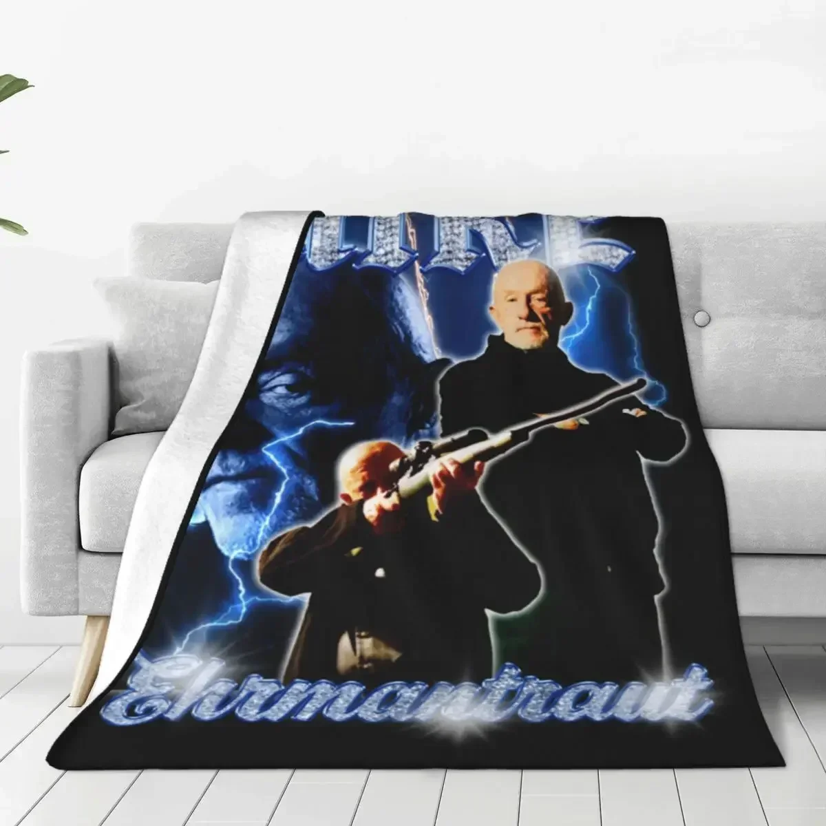 Mike Ehrmantraut Breaking Bad Blanket Fleece Printed Bedding Vintage 90's Retro Bootleg Throw Blanket Soft
