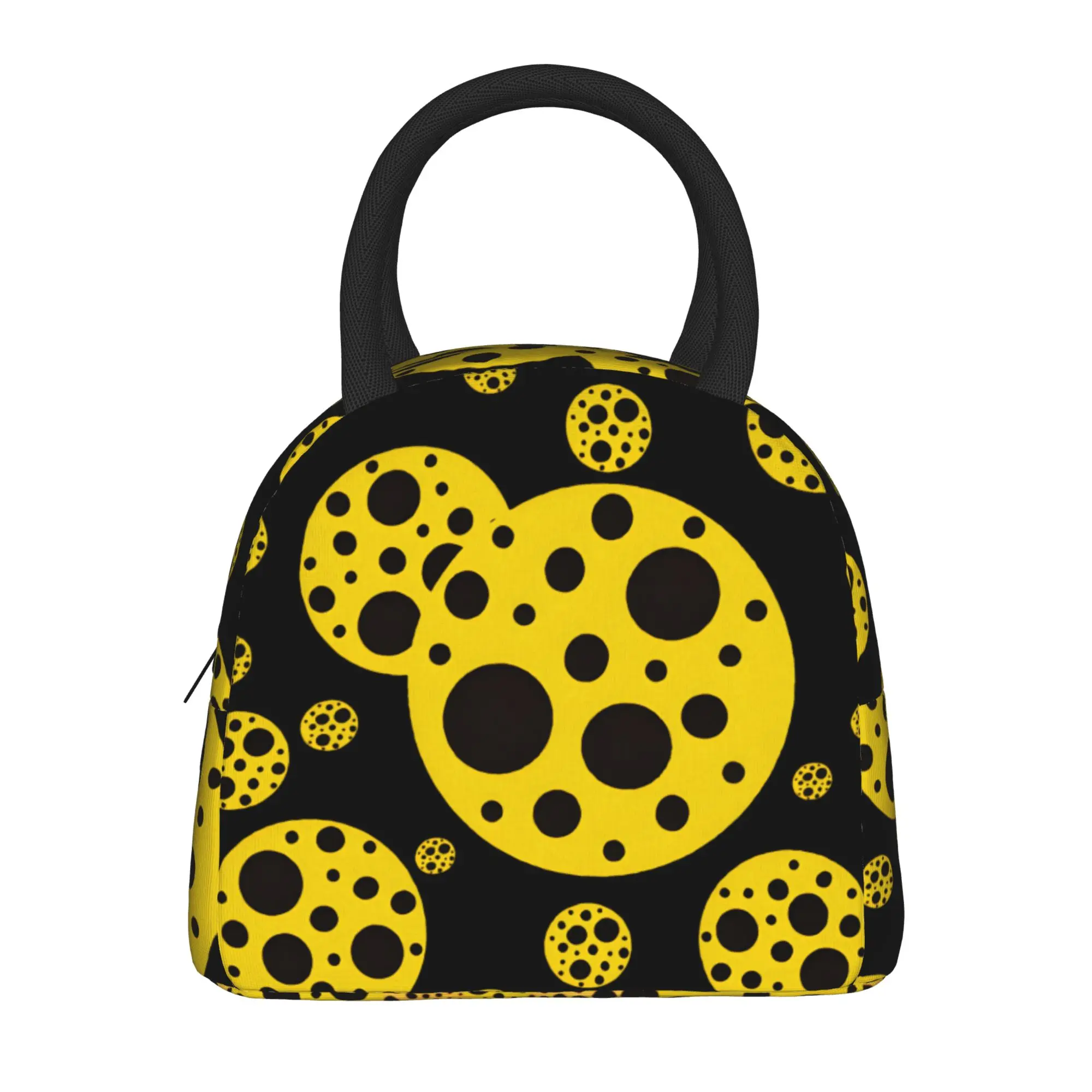 Polka Dot Yayoi K-Kusama Insulated Lunch Bags Thermal Bag Lunch Container Large Tote Lunch Box Food Handbags College  Travel