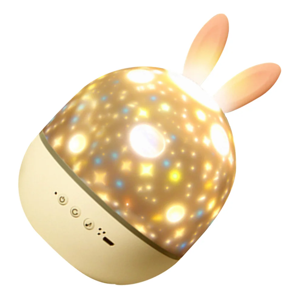 

LED Sky Projector Lamp Adorable Rabbit Night Light Lanyard Romantic Atmosphere Decoration Scene Layout Lamp Small Night