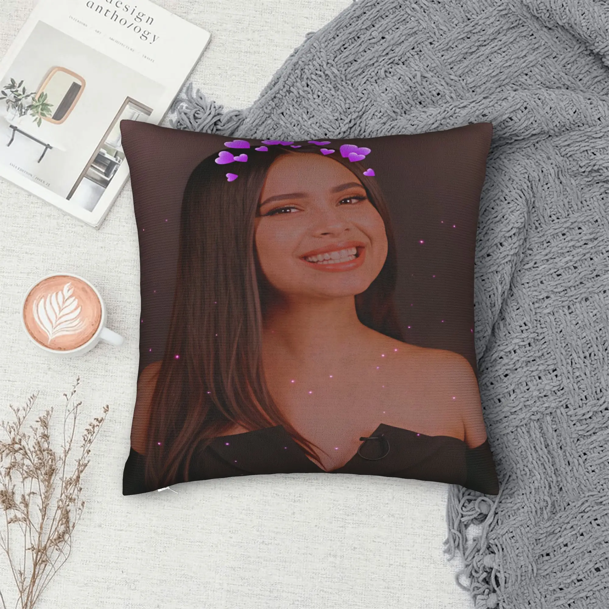 Actor Sofia Carsons Pillow Case  Fashion Pillow Cover Square Pillowcases For Living Room Sofa