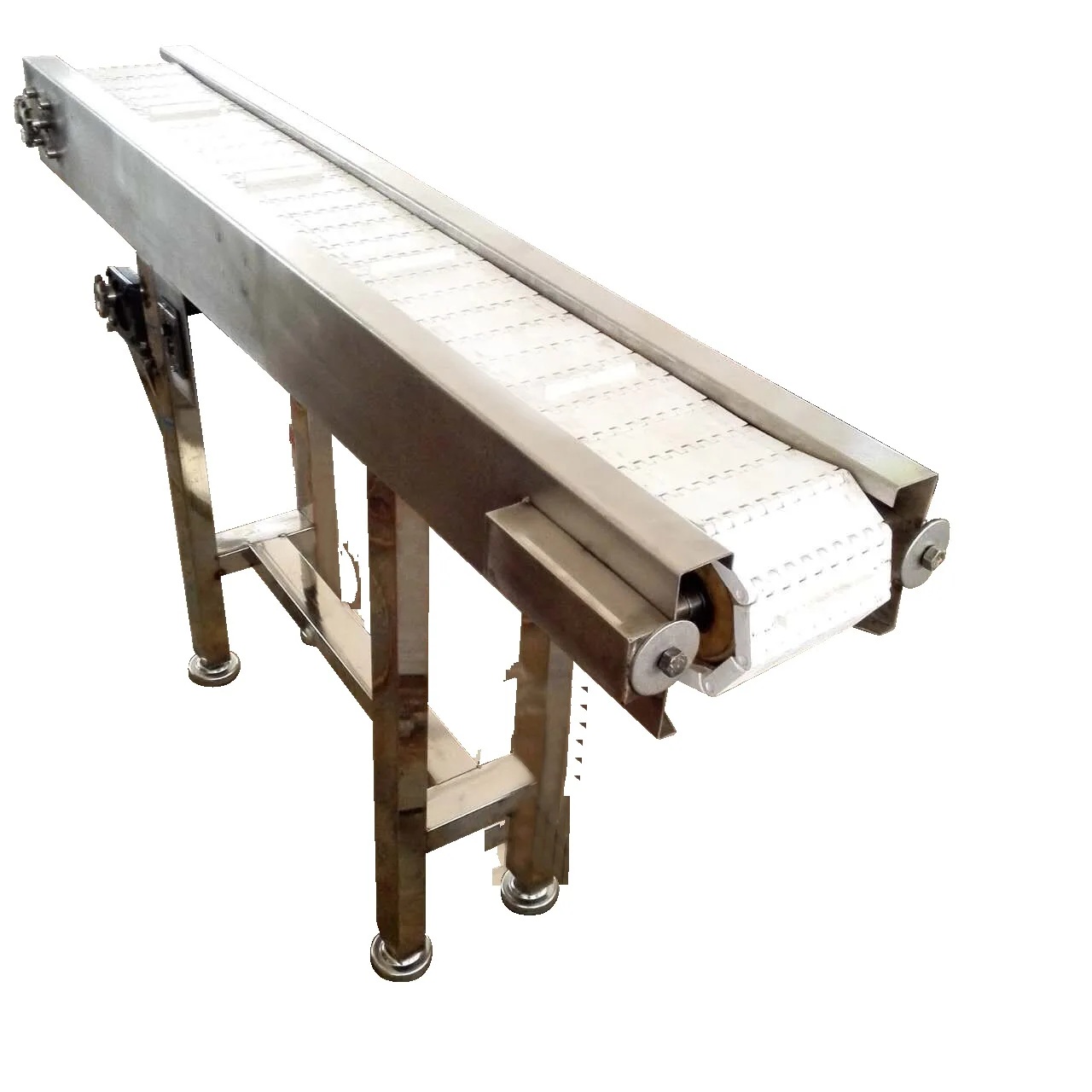 Plastic Mesh Belt Chain Plate Conveyor High Temperature Resistant Food Conveyor Line Industrial Production