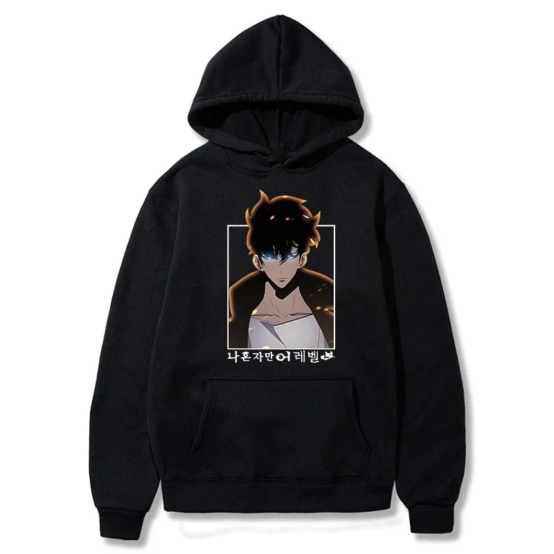 

2025 Latest Men's and Women's Casual Streetwear Winter Warm Fleece Sweatshirt Plus Size Pullover Solo Leveling Animation Hoodie