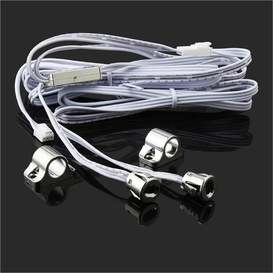 

DC12-24V Dual Door Switch Double Sensor Switch Auto ON/OFF Control LED Light Switch Sensor For Closet Cabinet Wardrobe Lighting