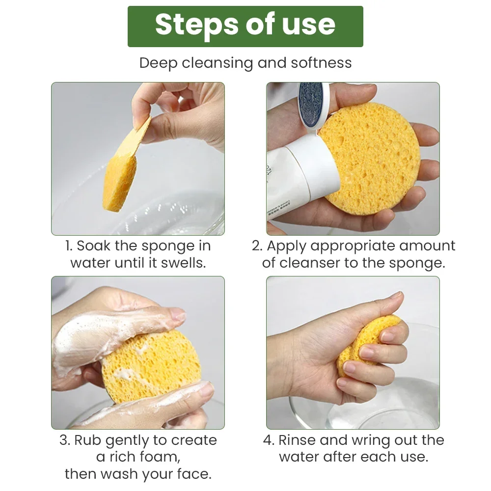 10/20/30PCS spugna compressa spugna per la rimozione del trucco circolare polpa di legno naturale cellulosa compressione strumenti per la pulizia delle bolle