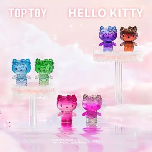 TOPTOY New Sanrio Hello Kitty 50th Anniversary Mini Candy Blind Bags Toys Cute Mini Hello Kitty Figures Blind Box Toy Girls Gift