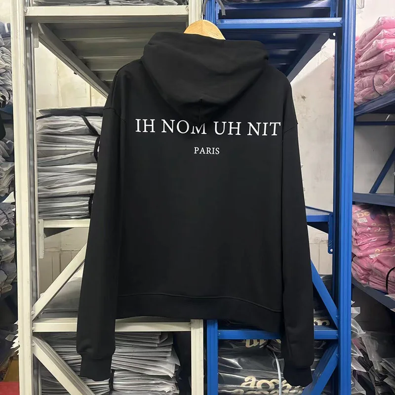 IH NOM UH NIT Sweatshirts Men Woman Best Quality Masked Men Letter Logo Printing Loose Casual New Pullover Hoodies