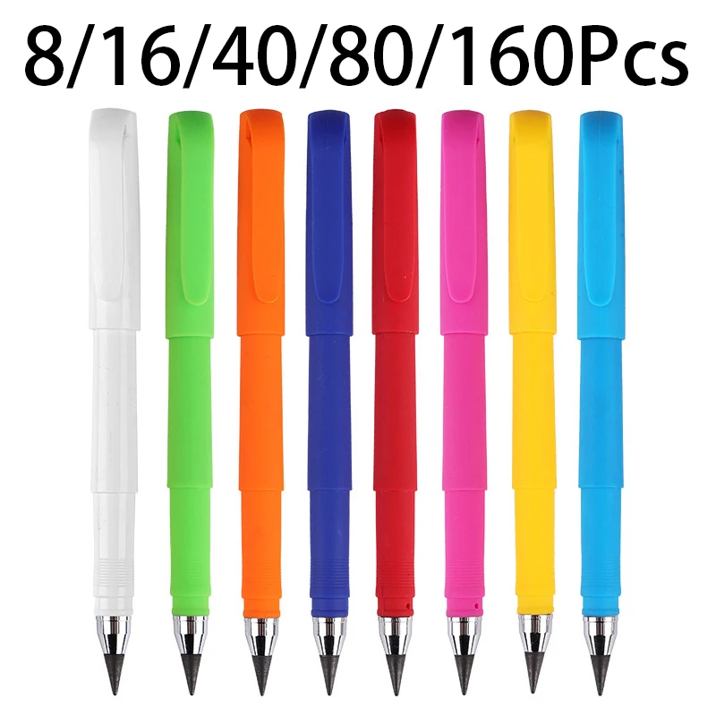 8-160Pcs Multi Color Inkless Writing Pencils Reusable Inkless Pencil Infinity Pencil for kids