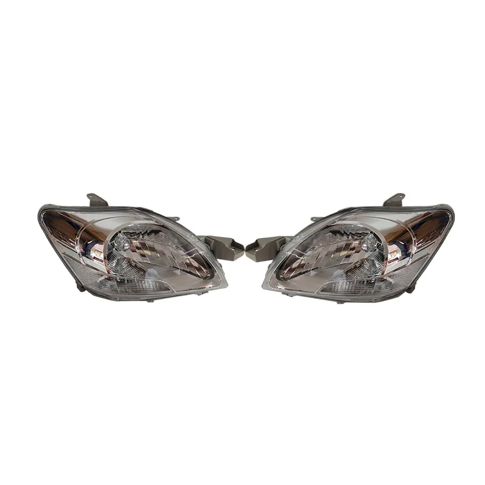 A Pair Car Crystal Headlights For Toyota Belta KSP92 NCP96 SCP92 2005 to 2010 Headlamp