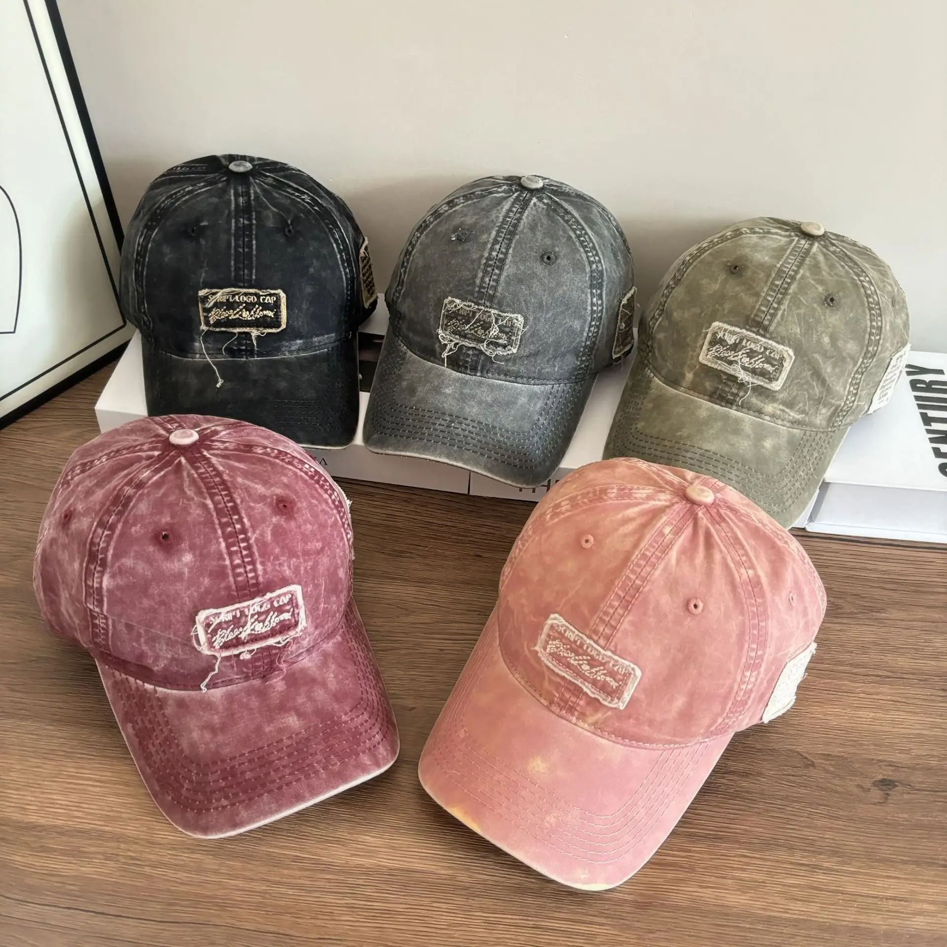 

faded cotton baseball cap for men and women soft top fashion wasteland style caps