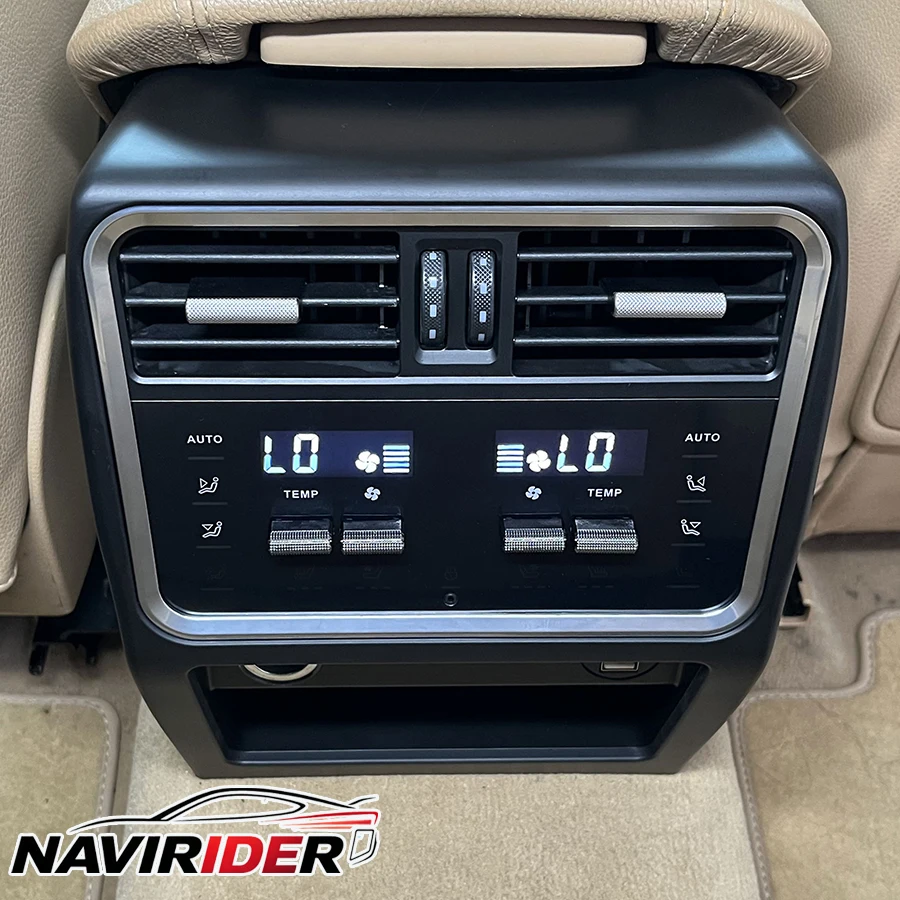 Rear Seat Climate Control Panel AC Control Board Plug And Play For Porsche Cayenne 2010-2017 Car Interior Upgrade Accessories