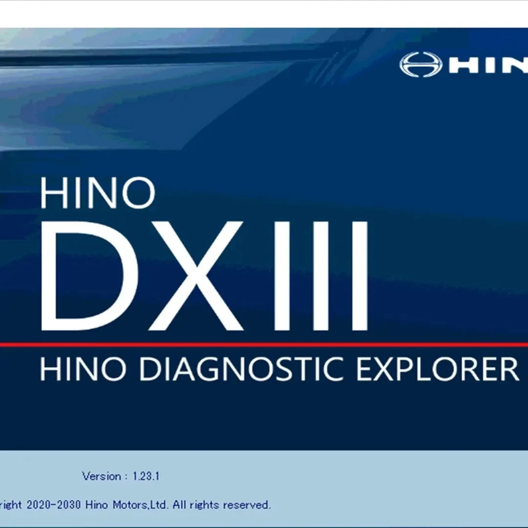 2024 Hino Diagnostic Explorer 3 Hino DX3 v1.24.2 2024 Diagnostic Software + unlocked keygen + free help install + install video