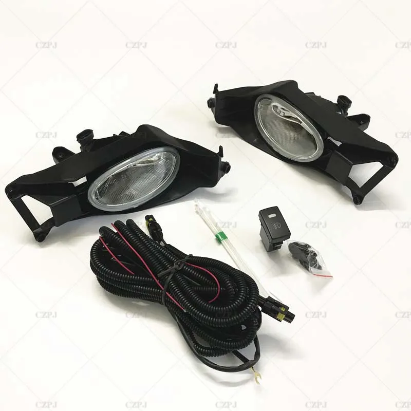 1 conjunto do carro amortecedor dianteiro nevoeiro luz kit de atualização para honda jazz/ajuste shuttle sport 2011 2012 2013 2014 2015 2016