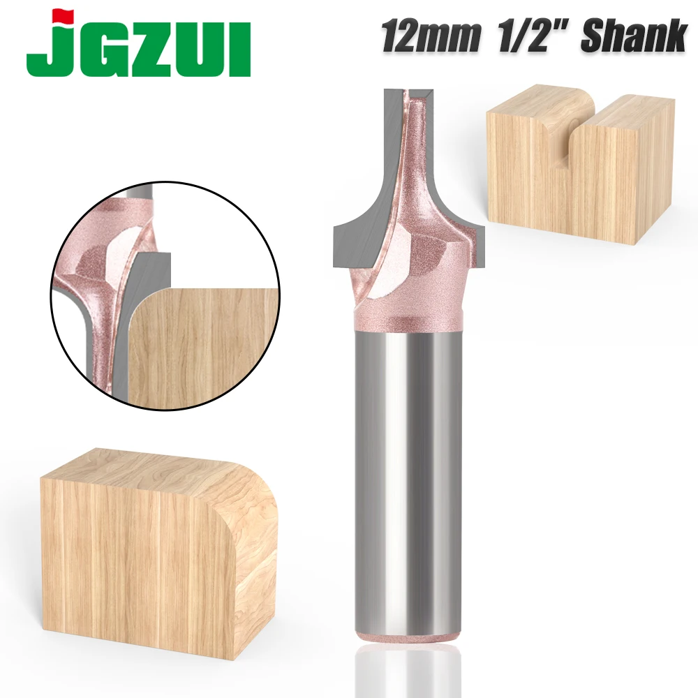 12mm 1/2′′Shank Plunging Round-Over Bit Router bit Tungsten Steel Carbide Woodworking Tool Wood Milling Cutter Router