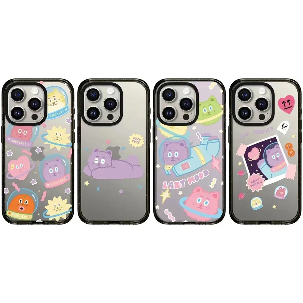 

Graffiti Sky Cartoon Acrylic Black Border Phone Case Cover for IPhone 11 12 13 14 15 16 Pro Max Case for 16 Pro Max