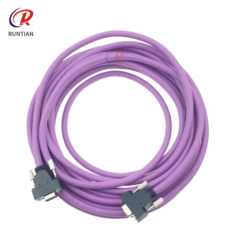 LVDS high density cable for Allwin Human Yaselan solvent printer 14Pin Purple cable Origina Igus Cable for Inkjet Printer 4m 6m