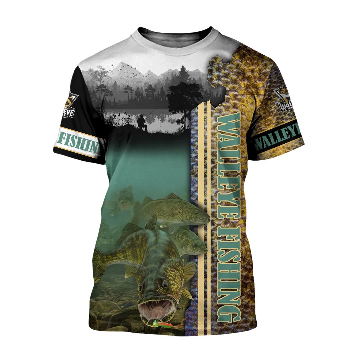 Beautiful Carp Fishing 3D All Over Print men t shirt Harajuku Fashion Short sleeve shirt summer streetwear Unisex tshirt 100-6XL