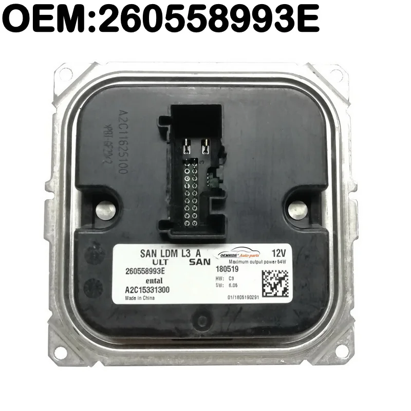 

OEM Ballast A2C15331300 A2C11625100 Original Oemhids 2019-2020 Qx50 LED Headlight Control Module LDM L3 A 260558993E